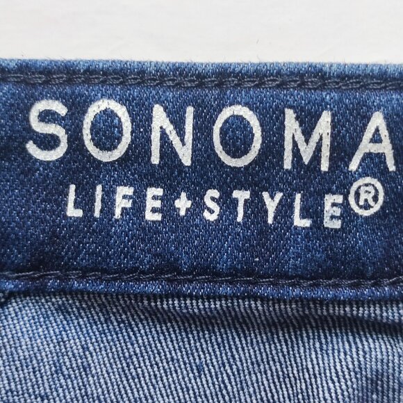 Sonoma jeans women's size 10 ink blue boyfriend style - Picture 5 of 15